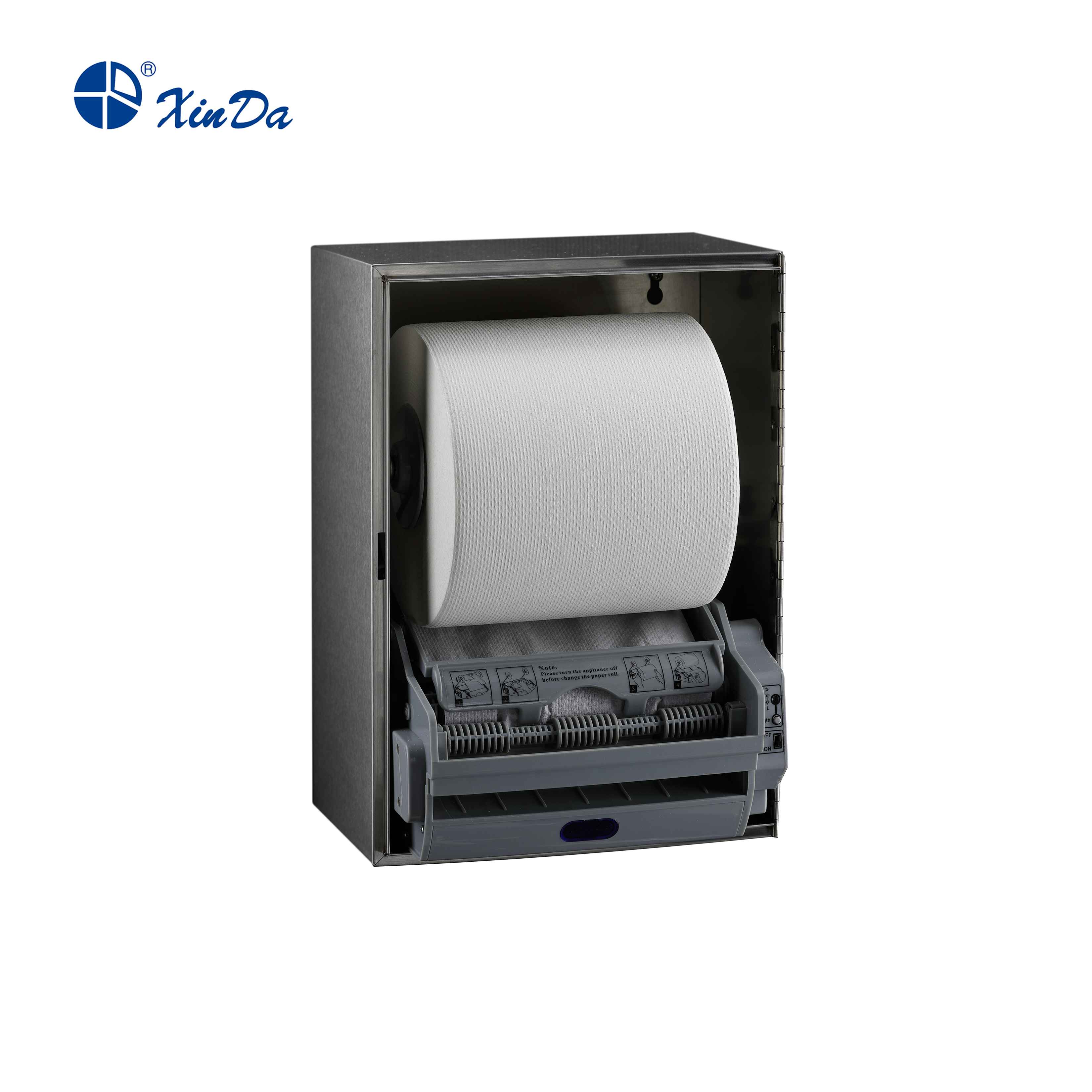 Der XinDa CZQ20K Edelstahl Hotel Bifold Toilettenpapierhalter Toilettensitzbezug Spender Papierspender