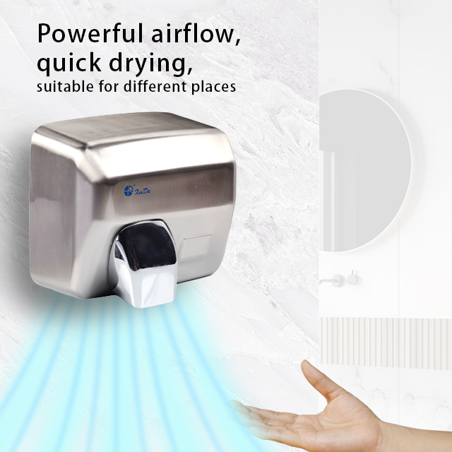 Automatischer Händetrockner aus Edelstahl zur Wandmontage für die Toilette